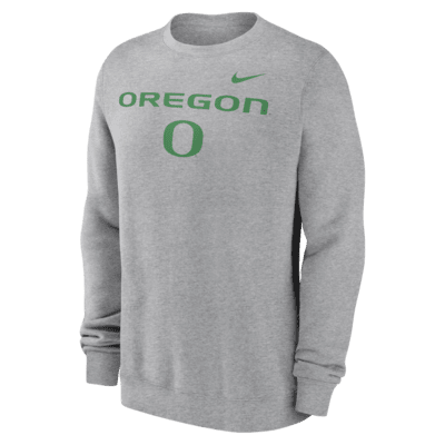 Oregon Ducks Primetime Primary Stack Men's Nike College Pullover Crew