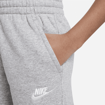 Shorts de French Terry de 5" para niña talla grande Nike Sportswear Club Fleece