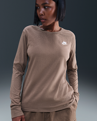 Женская футболка Nike Sportswear Club Long-Sleeve
