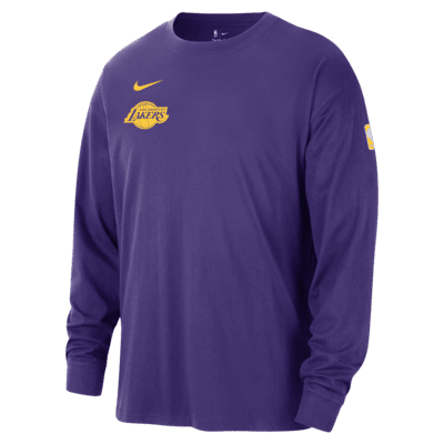 Los Angeles Lakers Courtside Men's Nike NBA Long-Sleeve Max90 T-Shirt