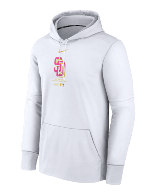 Мужское худи San Diego Padres City Connect Practice Nike Therma MLB Pullover Hoodie