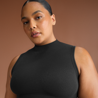 Bra de corte largo con cuello alto para mujer NikeSKIMS Vintage Seamless