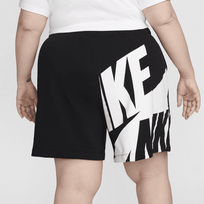 Shorts de French Terry de tiro medio de 15 cm para mujer (talla grande) Nike Air