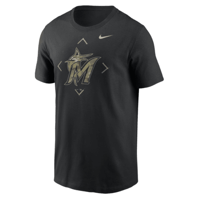 Men's Nike Dri-Fit Baseball Miami Marlins Black Sleeveless T-Shirt