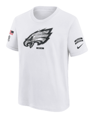 Подростковая футболка Philadelphia Eagles Salute to Service Primary Edge Legend Big Kids' Nike Dri-FIT NFL