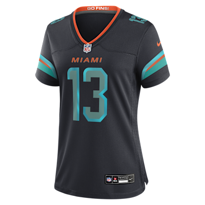Jersey Nike de la NFL de partido para mujer Dan Marino Miami Dolphins colección Rivalries