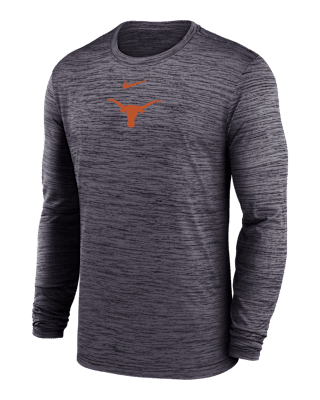 Мужская футболка Texas Sideline Velocity Nike Dri-FIT College Long-Sleeve