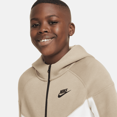 Nike Sportswear Tech Fleece Big Kids' (Boys') Full-Zip Hoodie (Extended Size)