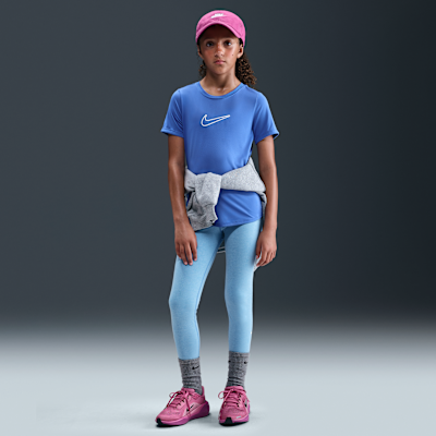 Haut à manches courtes Dri-FIT Nike One Fitted pour ado (fille)