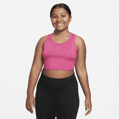 tirar a la basura Giro de vuelta metálico Nike Yoga Dri-FIT Big Kids' (Girls') Tank (Extended Size). Nike.com