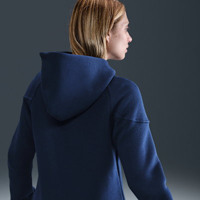 FFF Tech Windrunner Nike Soccer hosszú cipzáras, kapucnis női polárpulóver