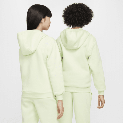 Nike Sportswear Club fleece-hettegenser til store barn