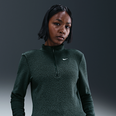 Nike Sportswear Phoenix Plush Women's Slim Long-Sleeve Cozy Fleece 1/2-Zip Top
