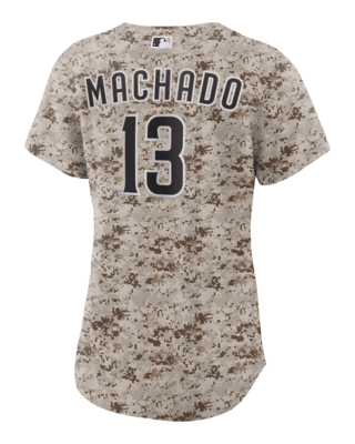 Manny Machado San Diego Padres USMC Women's Nike MLB Replica Jersey
