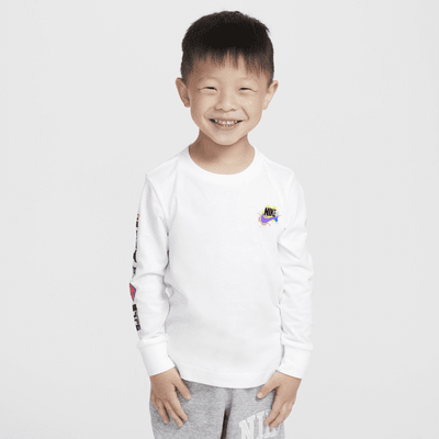 Playera de manga larga infantil Nike "Express Yourself"