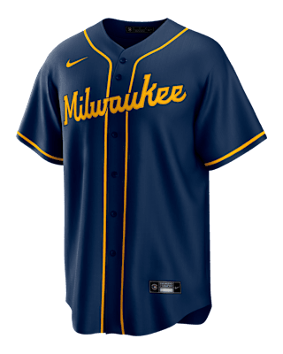 Мужские джерси Jackson Chourio Milwaukee Brewers Nike MLB Replica Jersey
