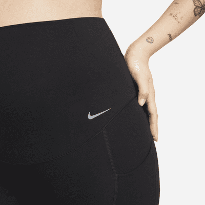 Nike Zenvy (M) 7/8-Leggings mit sanftem Halt, hohem Taillenbund und Taschen für Damen (Umstandskleidung)