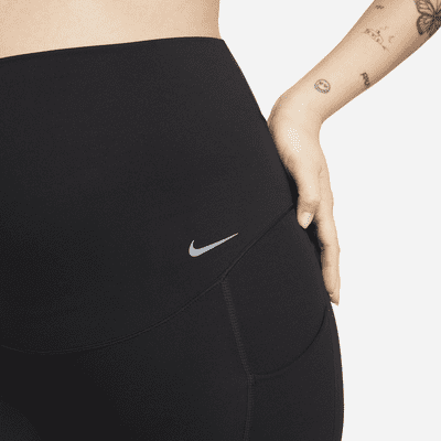 Nike Zenvy (M) Leggings de 7/8 de talle alto y sujeción ligera con bolsillos - Mujer (Maternity)