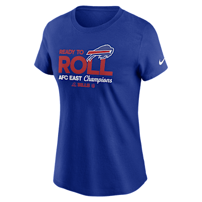 Buffalo Bills 2024 AFC East Champions Trophy Collection Women's Nike NFL T-Shirt