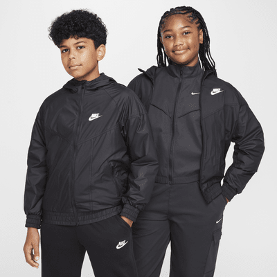 Nike Sportswear Windrunner Big Kids' Hooded Repel Jacket (Extended Size)