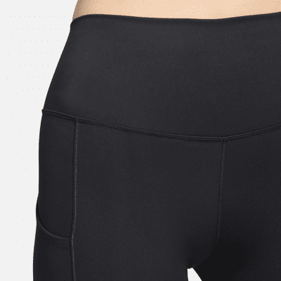 Shorts de ciclismo con bolsillos de tiro alto de 20 cm para mujer Nike One