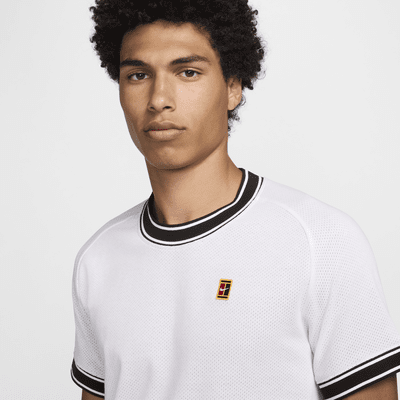 NikeCourt Heritage Kurzarm-Tennisoberteil für Herren