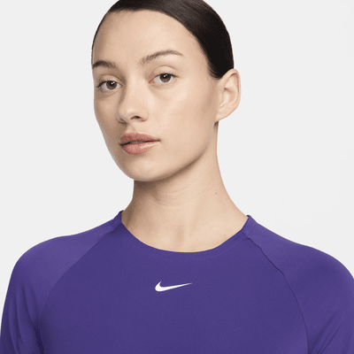 Nike Pro Dri-FIT kort, langermet overdel til dame