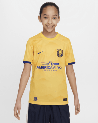 Подростковые джерси Utah Royals 2024 Stadium Primary Big Kids' Nike Dri-FIT NWSL Replica Jersey