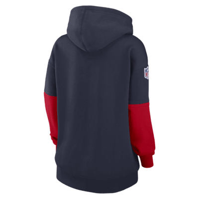 Sudadera con gorro sin cierre Nike de la NFL para mujer New England Patriots Sideline Essential