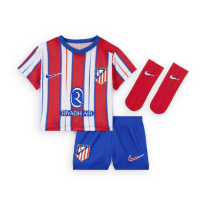 Atlético Madrid 2024 Stadyum Deplasman Nike Üç Parça Bebek Futbol Taraftar Forması