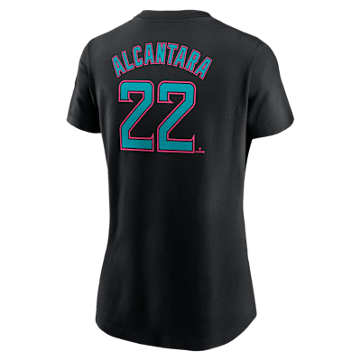 Sandy Alcantara Miami Marlins City Connect Fuse Women's Nike MLB T-Shirt