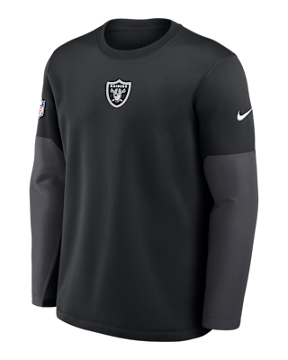 Мужская футболка Las Vegas Raiders Scripted To Win Sideline Coach Nike Therma-FIT NFL Long-Sleeve