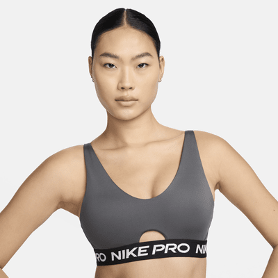 Bra deportivo de media sujeción con almohadillas para mujer Nike Pro Indy Plunge