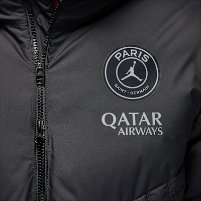 Fotbollsjacka Paris Saint-Germain Strike Windrunner PrimaLoft® Fourth Jordan Storm-FIT med huva för män