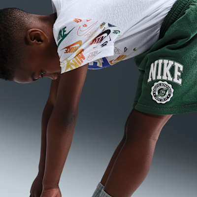 Conjunto de educación física para niños talla pequeña Nike Sportswear Shorts reversibles