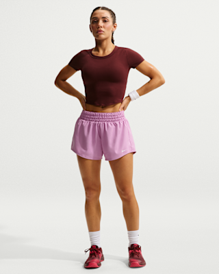 Женские шорты Nike One Dri-FIT Mid-Rise 3" Brief-Lined Shorts