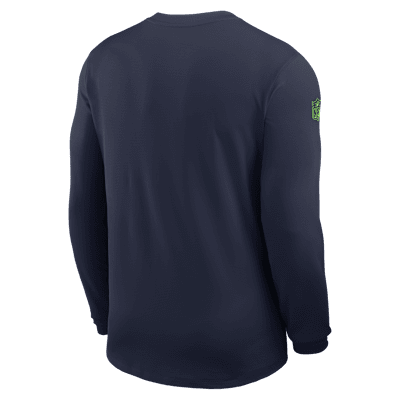Seattle Seahawks Sideline Coach Men's Nike Dri-FIT NFL Long-Sleeve Top