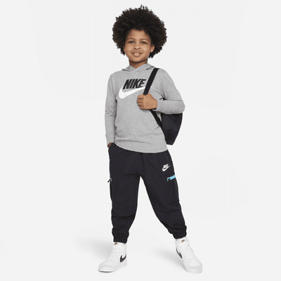 Nike Sportswear Futura Hooded Long Sleeve Tee Little Kids' T-Shirt