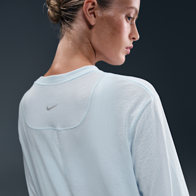 Nike One Relaxed Dri-FIT damestop met lange mouwen