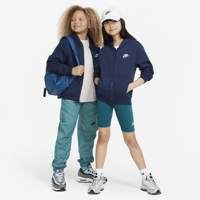 Mikina Nike Sportswear Club Fleece s kapucí a dlouhým zipem pro větší děti