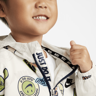 Nike Half-Zip Print Blocked Anorak Toddler Jacket