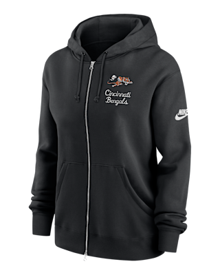 Женское худи Cincinnati Bengals Phoenix Rewind Nike NFL Full-Zip Hoodie