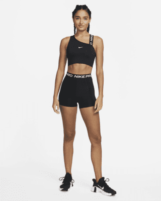 Pro Women's 3" High-Waisted Training Shorts with Pockets.