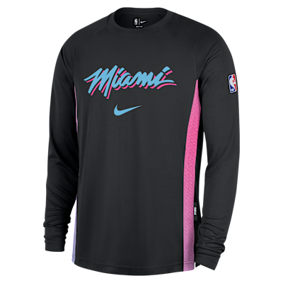 Miami Heat City Edition Men's Men's Nike Dri-FIT Long-Sleeve Top