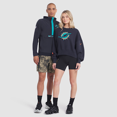 Miami Dolphins Rivalries Collection Oversized Women's Nike NFL Pullover Crew