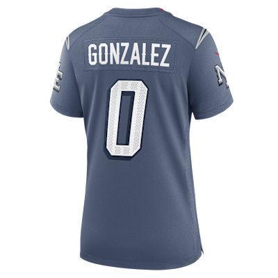 Christian Gonzalez New England Patriots Rivalries Collection Women’s Nike NFL Game Jersey