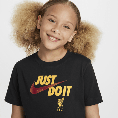 T-shirt piłkarski dla dużych dzieci Nike Liverpool F.C.