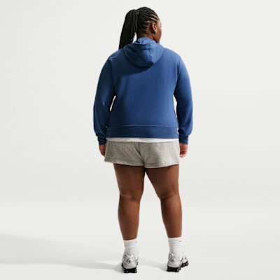 Sudadera con gorro sin cierre Nike Sportswear para mujer Club Fleece (talla grande)