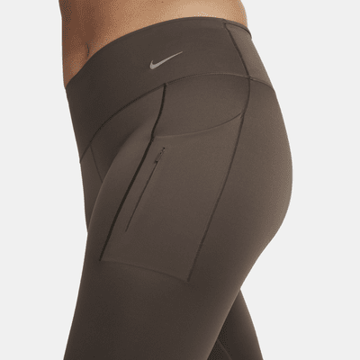 Nike Go Leggings in voller Länge mit starkem Halt, mittelhohem Bund und Taschen für Damen