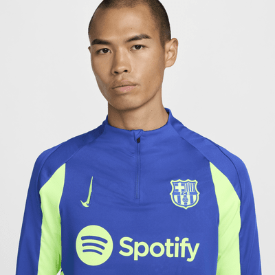 Haut d'entraînement de foot en maille Nike Dri-FIT FC Barcelone Strike 3e tenue pour homme